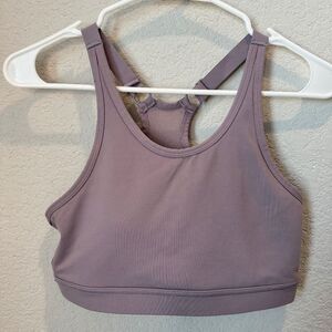 Mono B Lavender Purple Padded Racerback Sports Bra - Size Medium - EUC